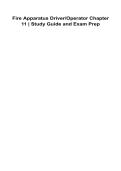 Fire Apparatus Driver-Operator Chapter 11 Study Guide and Exam Prep &vert; 2026 Update