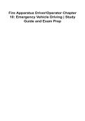 Fire Apparatus Driver-Operator Chapter 10&colon; Emergency Vehicle Driving Study Guide and Exam Prep &vert; 2026 Update