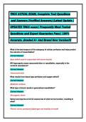 TNCC ACTUAL EXAM&comma; Complete Test Questions&NewLine; and Answers &lpar;Verified Answers&rpar; &lpar;Latest Update &rpar; &NewLine;UPDATE&excl;&excl; TNCC exam&vert; Frequently Most Tested &NewLine;Questions and Expert Guarantee Pass&vert; 100&percnt; &NewLine;Accurate &comma;Graded A&plus; And Brand New Version&excl;&excl;&excl;&NewLine;