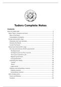 AQA A&ast;&sol;A A-Level History Tudors Complete Notes