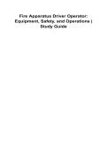 Fire Apparatus Driver Operator&colon; Equipment&comma; Safety&comma; and Operations Study Guide &vert; 2026 Update
