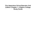 Fire Apparatus Driver-Operator 2nd Edition Chapter 1 &lpar;Kilgore College&rpar; Study Guide &vert; 2026 Update