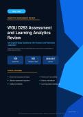 WGU D293 Assessment and Learning Analytics Review 100 Questions with Answers & Rationales Actual Exam 2026&sol;2027 &ndash; Complete Exam-Style Q&As &vert; 100&percnt; Certified Verified &ndash; Pass Guaranteed &ndash; A&plus; Graded