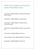 TOMPSC SCCJA Cumulative Exam Study Guide Questions With CORRECT Answers 