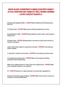 RHODE ISLAND JOURNEYMAN PLUMBER EXAM WITH CORRECT&NewLine;ACTUAL QUESTIONS AND CORRECTLY WELL DEFINED ANSWERS&NewLine;LATEST ALREADY GRADED A&plus; 