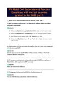 NY Metal Coil Endorsement Practice Questions with correct answers graded a&plus; for 2026 part 2