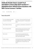 NURS 615 PHARM EXAM 1 &lpar;MARYVILLE UNIVERSITY&rpar; EXAM 2026 TEST&excl;&excl; Graded A&plus; &vert; 2025&vert;2026 EXAM UPDATE EXAM Questions with 100&percnt; Correct Answers &vert; Verified&NewLine;&NewLine;