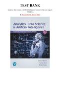 Test Bank for Analytics&comma; Data Science&comma; & Artificial Intelligence&colon; Systems for Decision Support&comma; 11th edition by Ramesh Sharda&comma; Dursun Delen&comma; Chapter 1-14 &vert; All Chapters