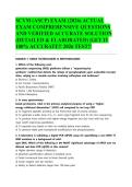 SCYM &lpar;ASCP&rpar; EXAM &lpar;2026&rpar; ACTUAL EXAM COMPREHENSIVE QUESTIONS AND VERIFIED ACCURATE SOLUTION &lpar;DETAILED & ELABORATED&rpar; &vert;GET IT 100&percnt; ACCURATE&excl;&excl; 2026 TEST&excl;&excl;&NewLine;