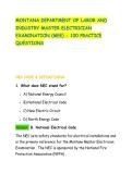 MONTANA DEPARTMENT OF LABOR AND&NewLine;INDUSTRY MASTER ELECTRICIAN&NewLine;EXAMINATION &lpar;MEE&rpar; - 100 PRACTICE&NewLine;QUESTIONS