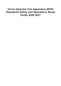 Driver Operator Fire Apparatus NFPA Standards&comma; Safety and Operations Study Guide &vert; 2026&ndash;2027