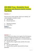 SOS NERC Prep - Reliability Exam Questions and Answers Latest version Top Rated
