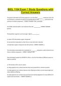 BIOL 1104 Exam 1 Study Questions with Correct Answers&period;