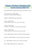 Biology 1108 Exam 2 Questions with Correct Answers 2026-2027&period;