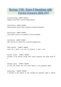 Biology 1108 - Exam 5 Questions with Correct Answers 2026-2027&period;