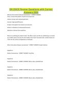 DH OSCE Review Questions with Correct Answers 2026-2027