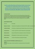 South Carolina Manufactured Housing Installer License Exam&NewLine;Comprehensive Study Guide with Practice Questions & &NewLine;Answers Practice Questions And Correct Answers &lpar;Verified &NewLine;Answers&rpar; Plus Rationale 2026 Q&A&vert; Instant Download Pdf