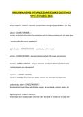 KAPLAN NURSING ENTRANCE EXAM-SCIENCE QUESTIONS WITH ANSWERS  2026