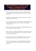 MHA 706 MODULE 2 QUIZ 2 AND CORRECT ANSWERS NEWLY UPDATED SURE PASS