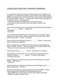 CSAM QUESTIONS WITH VERIFIED ANSWERS