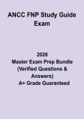 ANCC FNP Study 2026 Exam 1&colon; Complete Study Guide & Practice Questions PDF