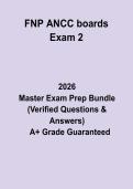 FNP ANCC Boards Exam 2&colon; Complete Study Guide&comma; Review Notes & Practice Questions PDF