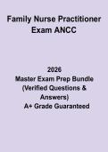 Family Nurse Practitioner Exam &lpar;ANCC&rpar;&colon; Complete Study Guide&comma; Review Notes & Practice Questions PDF