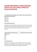 CSIA FINAL EXAM VERSION 1 - PRACTICE QUESTIONS COMPLETE WITH 100&percnt; CORRECT ANSWERS AND DETAILED EXPLANATIONS