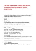 CSIA FINAL EXAM VERSION 2 QUESTIONS COMPLETE WITH 100&percnt; CORRECT ANSWERS AND DETAILED EXPLANATIONS