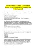 NDHCB Exam with All Correct & 100&percnt; Verified Answers &vert;Actual Complete Exam &vert;Already Graded A&plus; &lpar;Just Released&rpar;