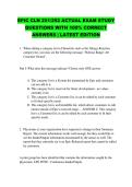 EPIC CLN 251&sol;252 ACTUAL EXAM STUDY &NewLine;QUESTIONS WITH 100&percnt; CORRECT &NewLine;ANSWERS &vert; LATEST EDITION 