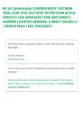 NR 503 Epidemiology COMPREHENSIVE TEST BANK &NewLine;FINAL EXAM 2026-2027 MOST RECENT EXAM ACTUAL &NewLine;COMPLETE REAL EXAM QUESTIONS AND CORRECT &NewLine;ANSWERS &lpar;VERIFIED ANSWERS&rpar; ALREADY GRADED A&plus; &NewLine;&vert; NEWEST EXAM &vert; JUST RELEASED&excl;&excl;&excl;