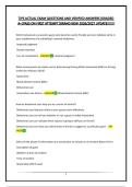 TIPS ACTUAL EXAM QUESTIONS AND VERIFIED ANSWERS&vert;GRADED A&plus;&vert;PASS ON FIRST ATTEMPT&vert;BRAND NEW 2026&sol;2027 UPDATE&excl;&excl;&excl;&excl;&excl;&excl;