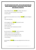 TIPS CERTIFICATION STUDY GUIDE &vert; ACTUAL EXAM QUESTIONS AND VERIFIED ANSWERS&vert;GRADED A&plus;&vert;PASS ON FIRST ATTEMPT&vert;BRAND NEW 2026&sol;2027 UPDATE&excl;&excl;&excl;&excl;&excl;&excl;