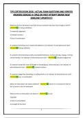 TIPS CERTIFICATION 2026 &vert; ACTUAL EXAM QUESTIONS AND VERIFIED ANSWERS&vert;GRADED A&plus;&vert;PASS ON FIRST ATTEMPT&vert;BRAND NEW 2026&sol;2027 UPDATE&excl;&excl;&excl;&excl;&excl;&excl;