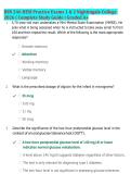 BSN 246 HESI Practice Exams 1 & 2 Nightingale College &NewLine;2026 &vert; Complete Study Guide &vert; Graded A&plus;