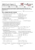 MHF4U Test  1  &vert; Questions and Worked Out Solutions &vert; 2026 Update &vert; 100&percnt; Correct - OVS&period;