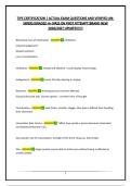 TIPS CERTIFICATION BUNDLE &vert; ACTUAL EXAM QUESTIONS AND VERIFIED ANSWERS&vert;GRADED A &vert;PASS ON FIRST ATTEMPT&vert;BRAND NEW 2026&sol;2027 UPDATE&excl;&excl;&excl;&excl;&excl;&excl;