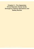 Chapter 8 &ndash; Fire Apparatus Driver&sol;Operator Study Guide&colon; Emergency Vehicle Operations and Safety
