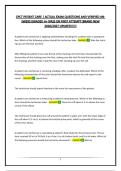 CPCT PATIENT CARE &vert; ACTUAL EXAM QUESTIONS AND VERIFIED ANSWERS&vert;GRADED A&plus;&vert;PASS ON FIRST ATTEMPT&vert;BRAND NEW 2026&sol;2027 UPDATE&excl;&excl;&excl;&excl;&excl;&excl;