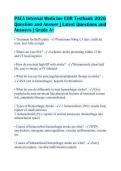 PAEA Internal Medicine EOR Testbank 2026&NewLine;Question and Answer &vert; Latest Questions and&NewLine;Answers &vert; Grade A&plus;