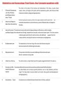 Obstetrics and Gynecology Final Exam&comma; Key Concepts questions with complete solutions A&plus; guide&period;