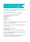 PAEA Internal Medicine EOR Final Exam Prep Bundle &vert; 2026 Practice Questions & Answers Set &vert; A&plus; Verified Material &vert; 100&percnt; Complete Review Pack