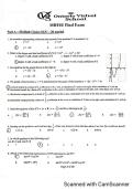 MHF4U Grade 12 Bundled Test 1&comma;2&comma;3 and Final Exam with complete solutions&period;