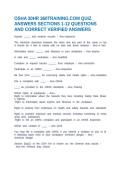 OSHA 30HR 360TRAINING&period;COM QUIZ ANSWERS SECTIONS 1-12 QUESTIONS AND CORRECT VERIFIED ANSWERS