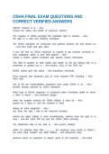OSHA 30 CONSTRUCTION TEST ANSWER KEY MANAGING SAFETY AND HEALTH - FLASH CARDS QUESTIONS AND CORRECT VERIFIED ANSWERS