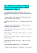 ATI - The Cardiovascular System Exam&NewLine;2026 Question and Answer &vert; Complete&NewLine;Revision Pack &vert; Grade A&plus;