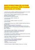BASIC DYSRHYTHMIA RELIAS EXAM&NewLine;Question and Answer 2026 &vert; Complete&NewLine;Study Guide &vert; A&plus; Verified