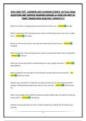 WGU D664 TEST -LEARNERS AND LEARNING SCIENCE &vert;ACTUAL EXAM QUESTIONS AND VERIFIED ANSWERS&vert;GRADED A&plus;&vert;PASS ON FIRST ATTEMPT&vert;BRAND NEW 2026&sol;2027 UPDATE&excl;&excl;&excl;&excl;&excl;&excl;