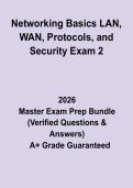 Networking Basics&colon; LAN&comma; WAN&comma; Protocols & Security Exam 2 &ndash; Complete Study Guide & Practice Questions PDF